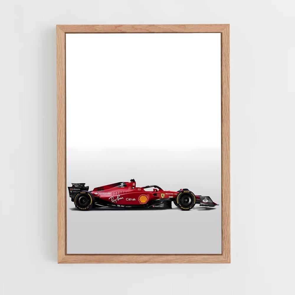 Poster Ferrari F1-75 Racing Spirit – affiche Voitures de Formule 1 (vue 4)